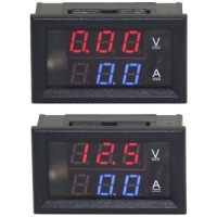 0-100V voltage and current VA DC DC Combo Dual Display LED digital display digital voltmeter car electric car