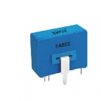 HAB55 hall closed loop current sensor, input 50/100A output 50mA DC 150kHz, PCB mounted