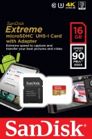 حافظه رم میکرو  SanDisk Extreme 16GB -90MbS مدل SDSQXNE-016G-GN6MA