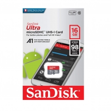 حافظه رم میکرو  SanDisk Ultra 16GB -98MbS مدل SDSQUAR-016G-GN6MA
