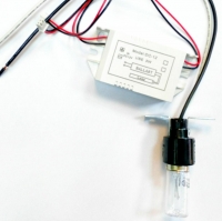 لامپ UV ولتاژ 10 ولت توان 3 وات همراه سرپیچ و ترانس 12 ولت