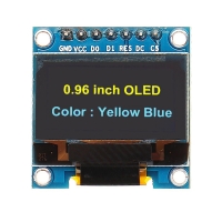 ماژول نمایشگر OLED زرد و آبی 0.96اینچ با رابط SPI سایز 128x64