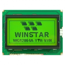 نمایشگر گرافیکی Winstar زرد 64*128 مدل WG12864A-YFH-V#N