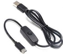 کابل USB type-C برای رزبری پای 4 با سوییچ Power