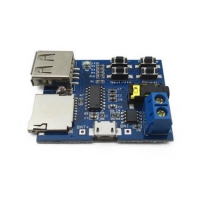 ماژول پخش MP3 از حافظه Micro SD و USB با تقویت کننده داخلی 3 وات و امکان تغذیه MicroUSB